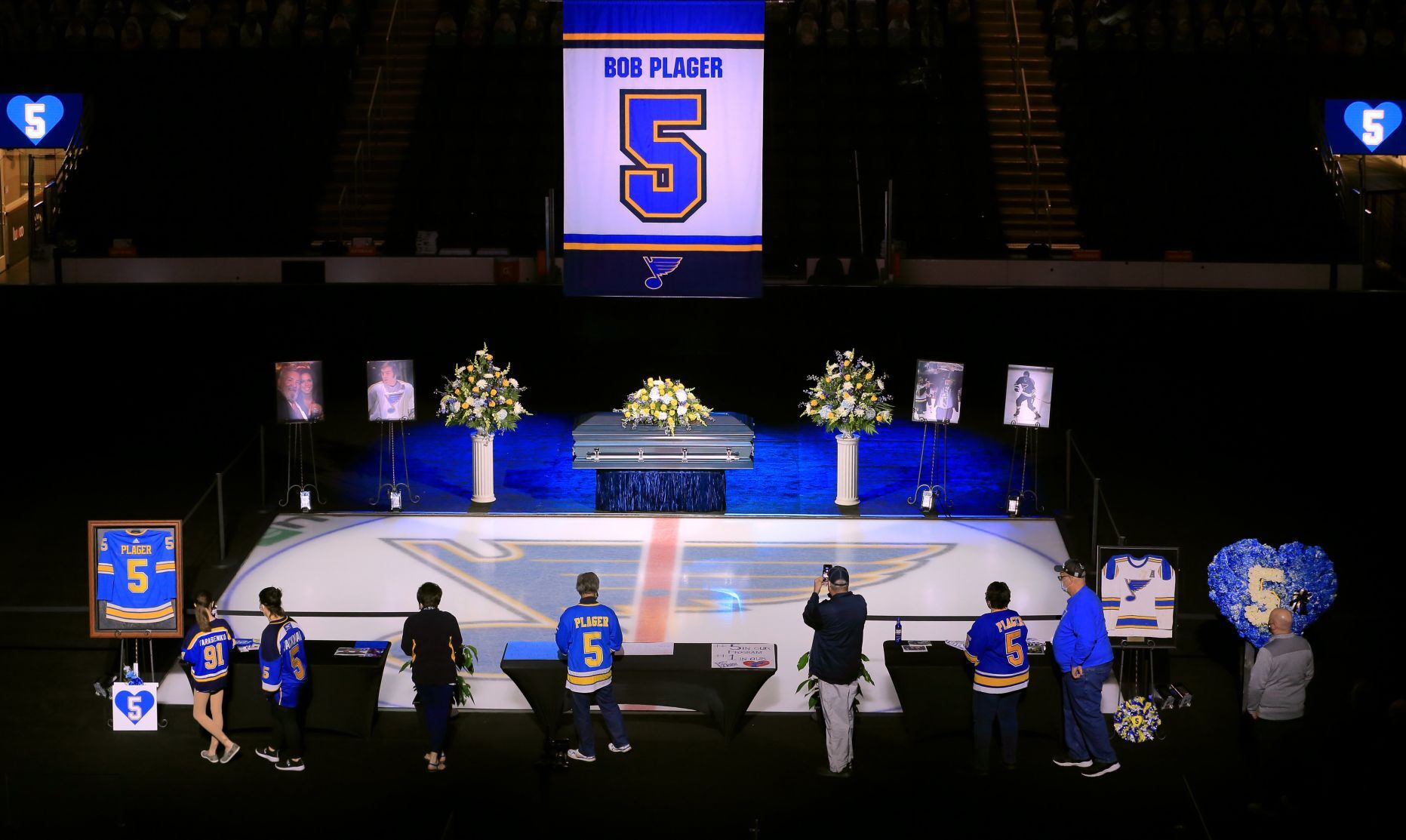 Memorial for Bobby Plager at the Enterprise Center